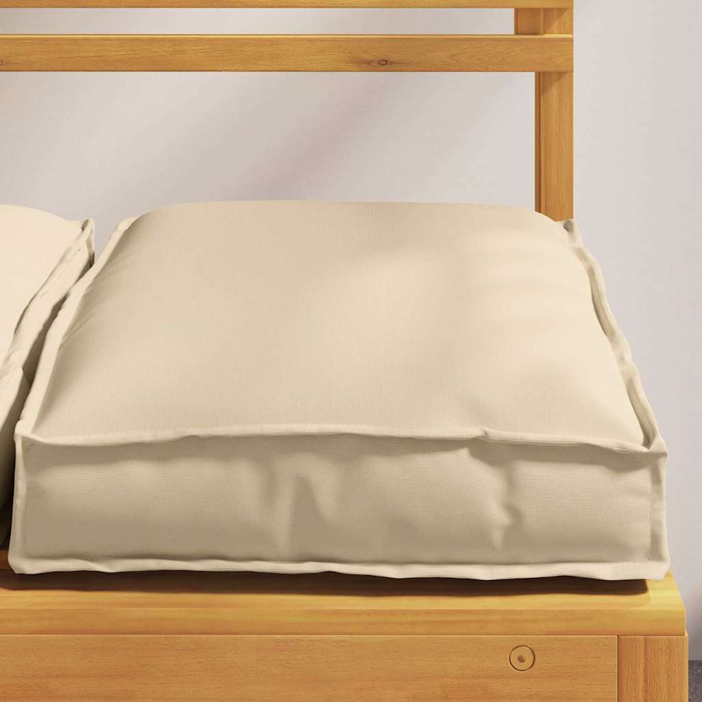 Kissen 2 pcs Beige 40 x 40 x 8 cm Oxford-Stoff