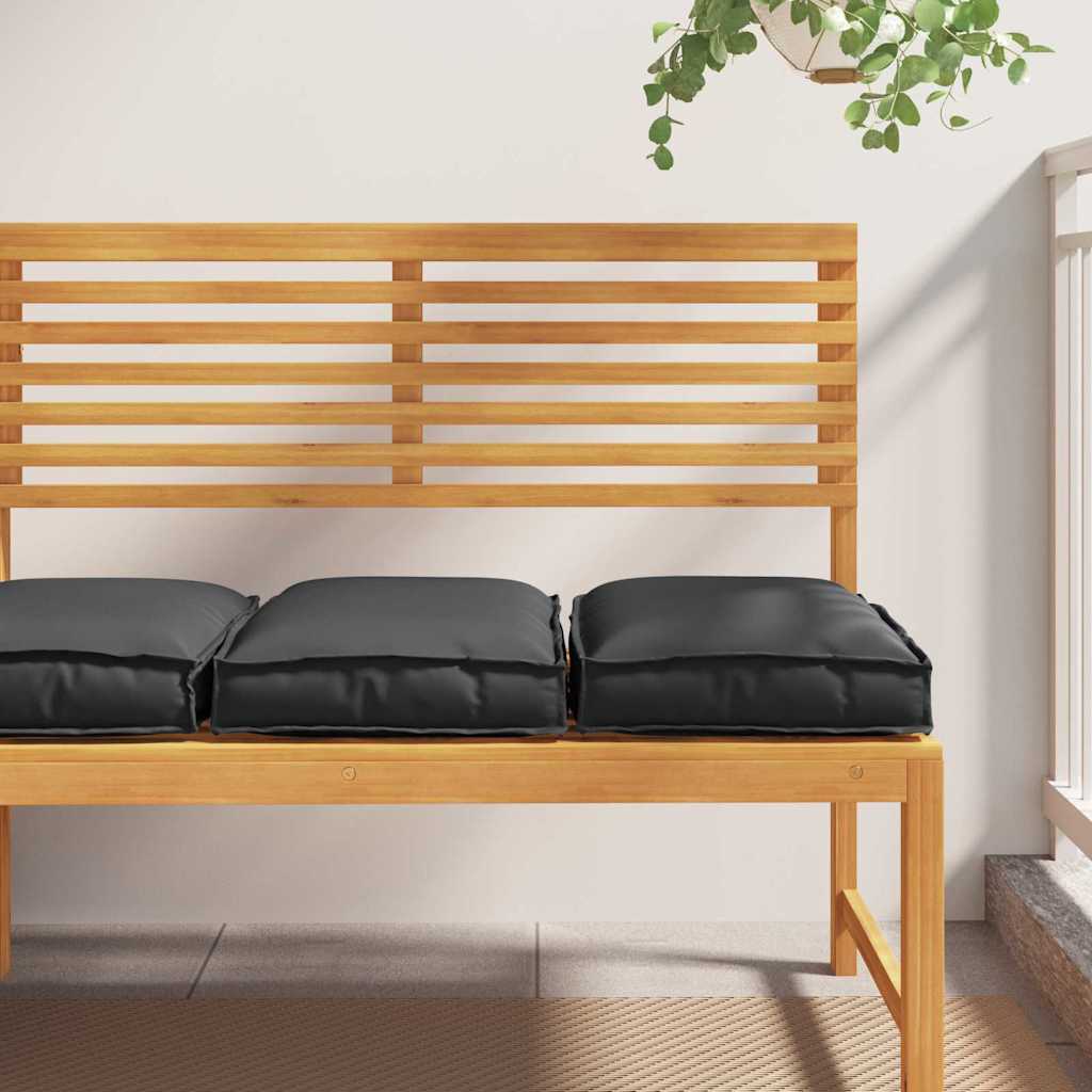 Kissen 2 pcs Schwarz 40 x 40 x 8 cm Oxford-Stoff