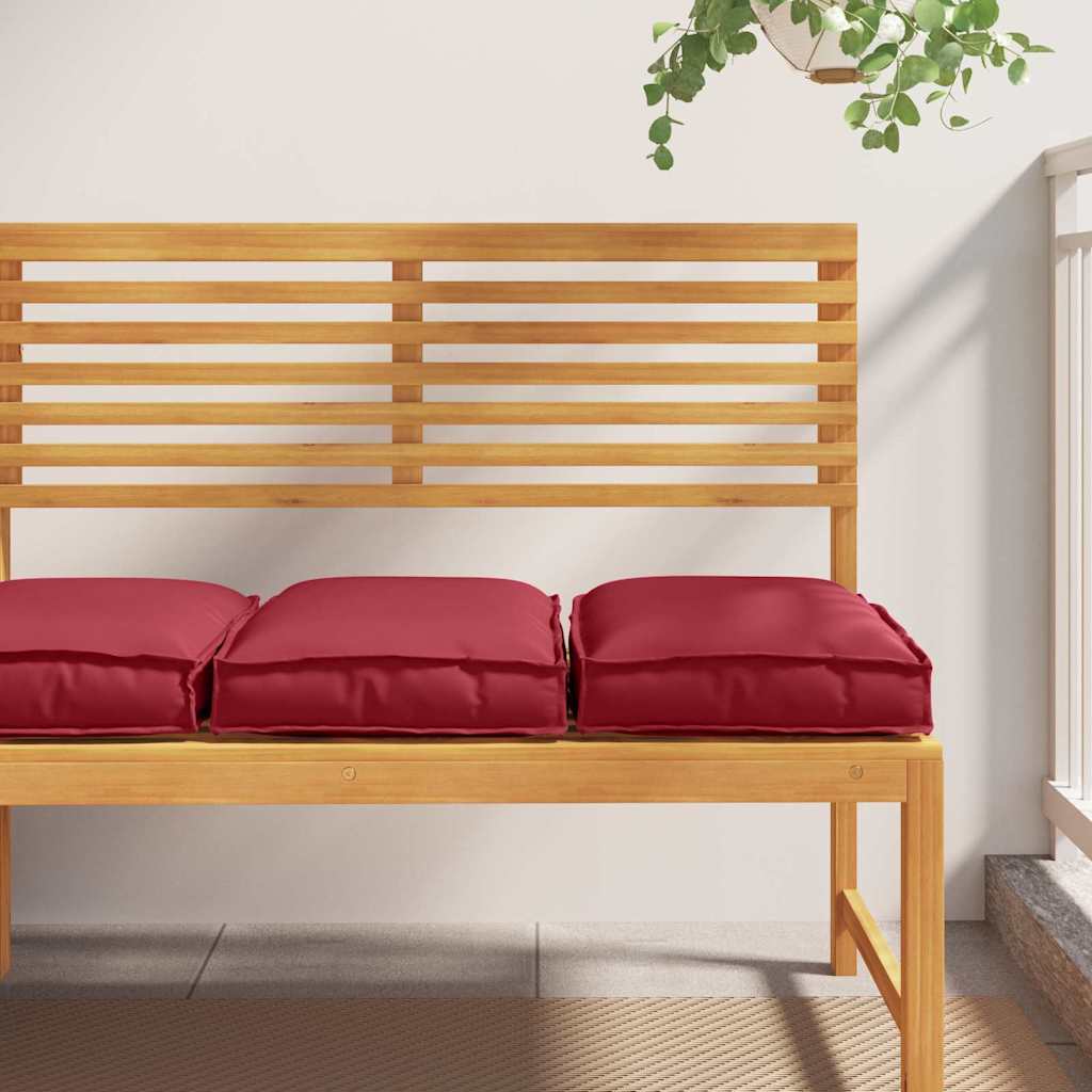 Kissen 2 pcs Weinrot 40 x 40 x 8 cm Oxford-Stoff