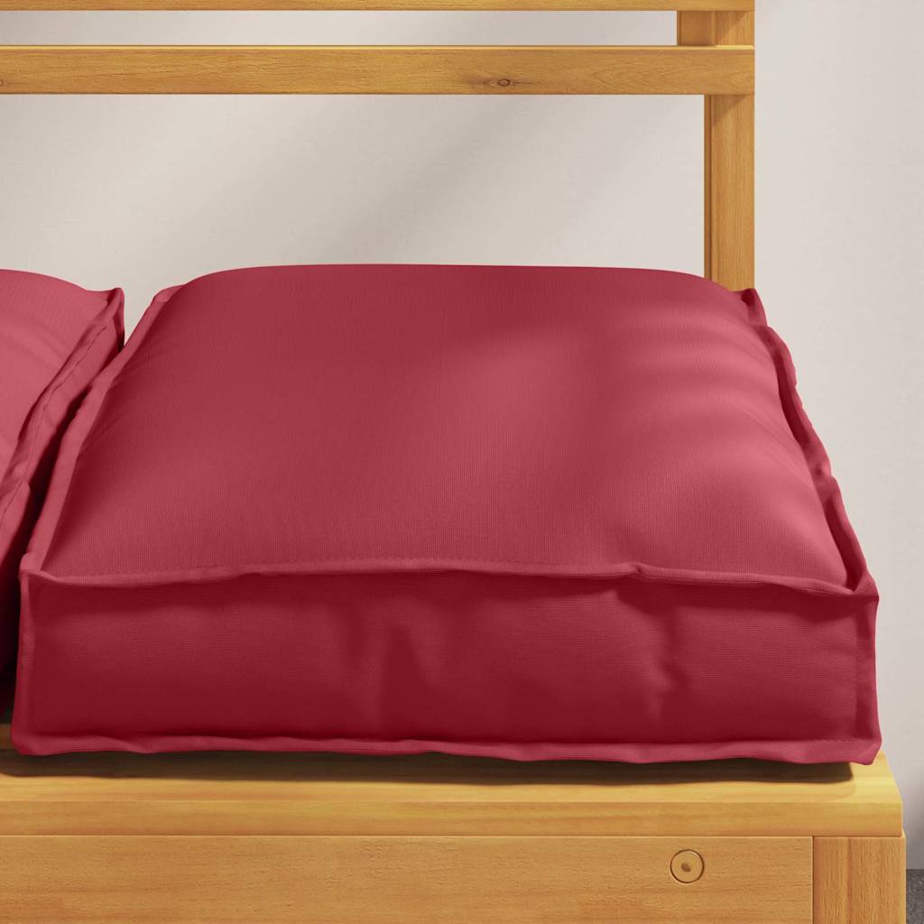 Kissen 2 pcs Weinrot 40 x 40 x 8 cm Oxford-Stoff