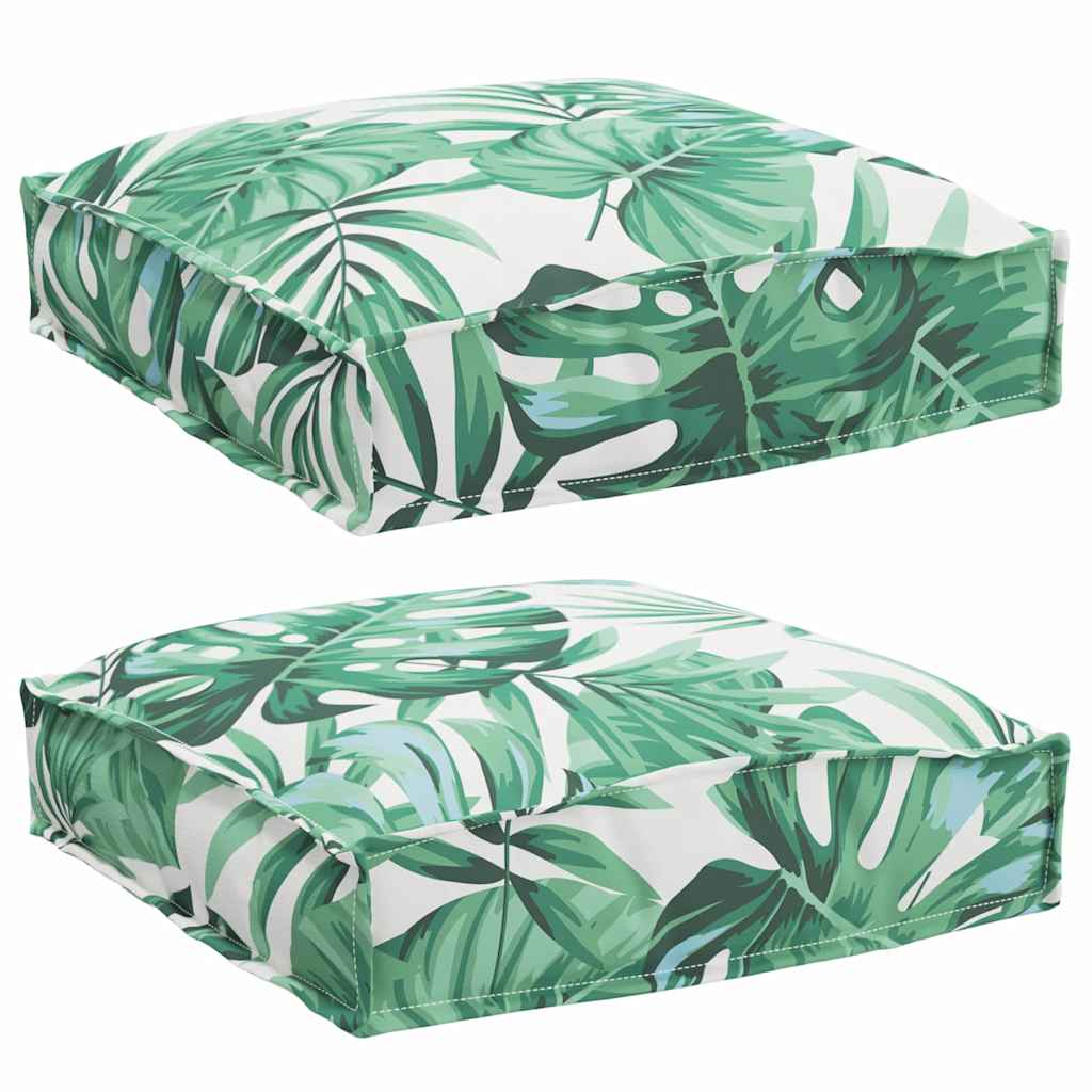 Kissen Blatt 2 pcs Blattmuster 40 x 40 x 8 cm Oxford-Stoff