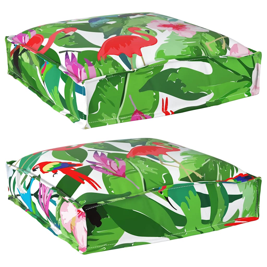 Kissen Floral 2 pcs Mehrfarbig 40 x 40 x 8 cm Oxford-Stoff