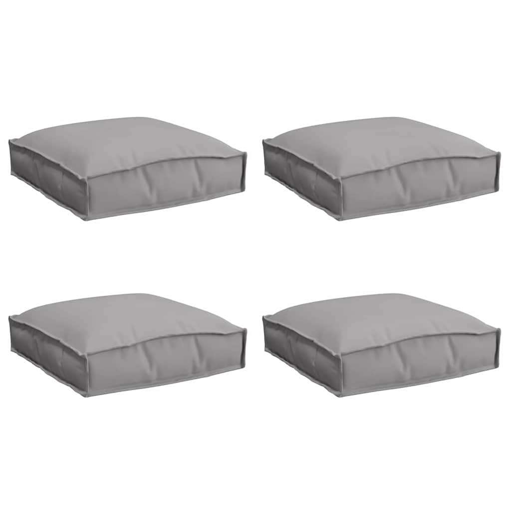 Kissen 4 pcs Grau 40 x 40 x 8 cm Oxford-Stoff