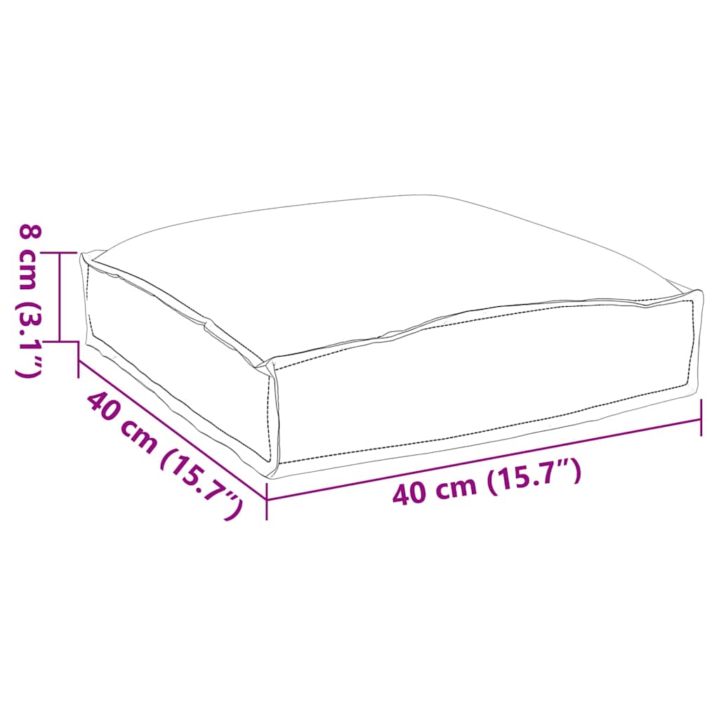Kissen Floral 4 pcs Mehrfarbig 40 x 40 x 8 cm Oxford-Stoff