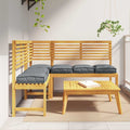 Kissen 6 pcs Anthrazit 40 x 40 x 8 cm Oxford-Stoff