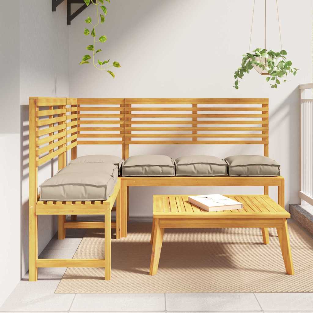 Kissen 6 pcs Taupe 40 x 40 x 8 cm Oxford-Stoff