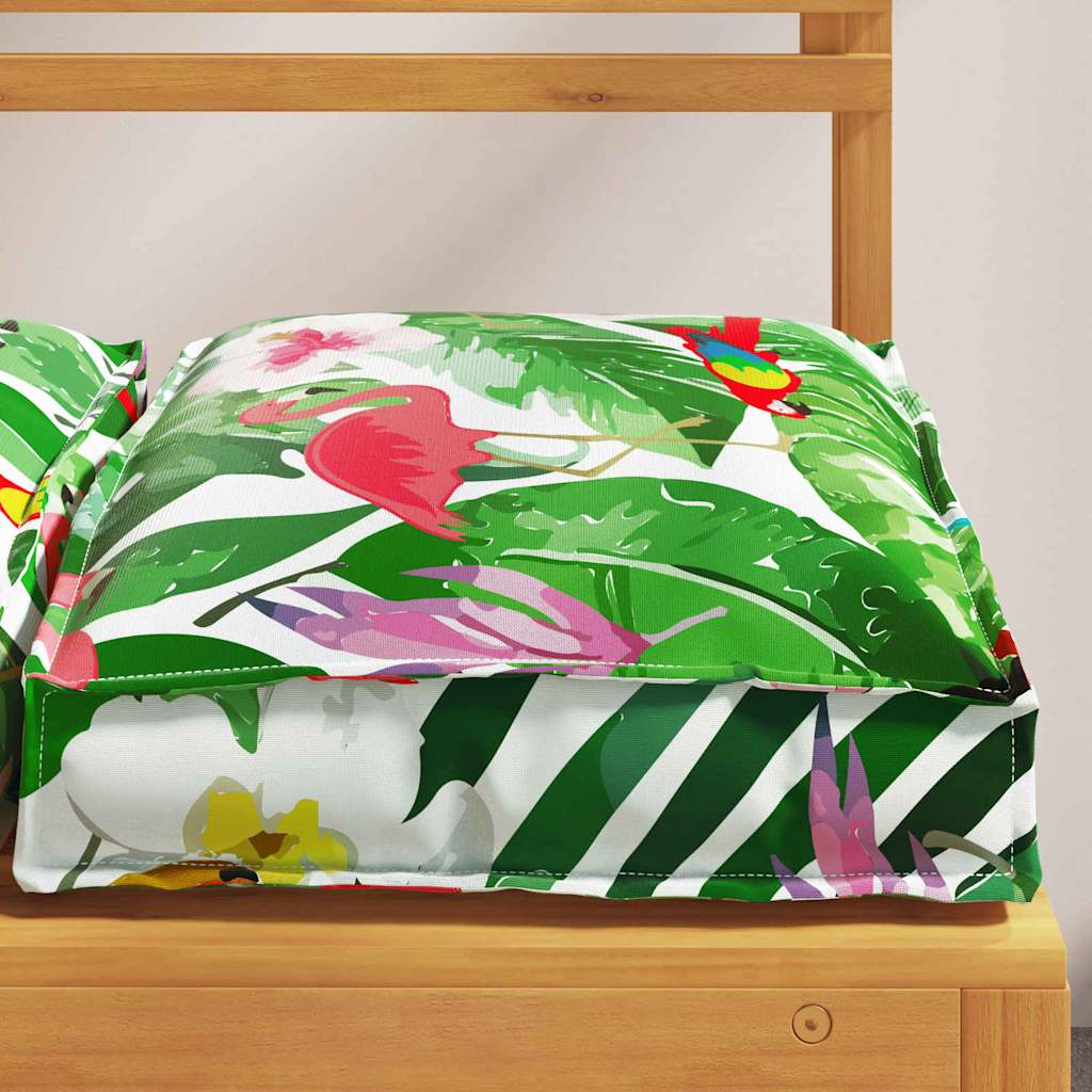 Kissen Floral 6 pcs Mehrfarbig 40 x 40 x 8 cm Oxford-Stoff