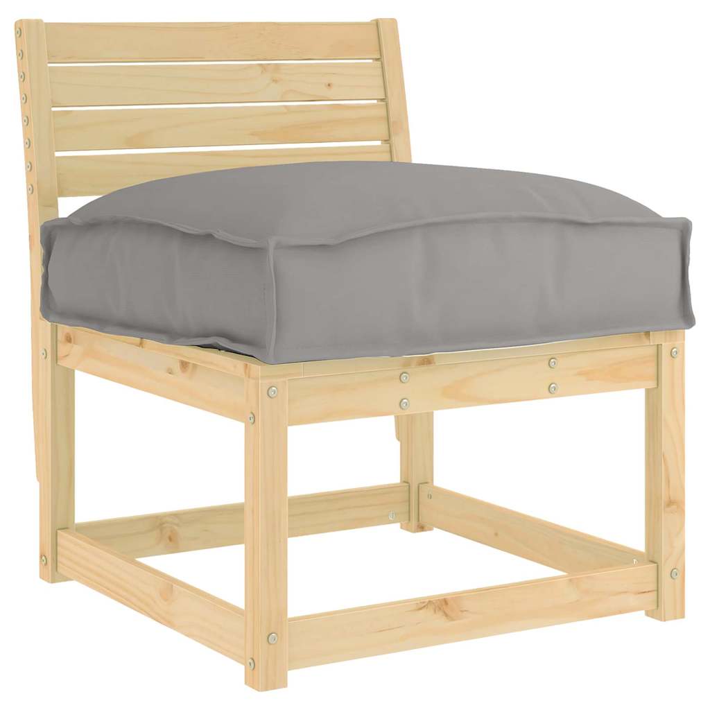 Kissen Grau 60 x 40 x 8 cm Oxford-Stoff