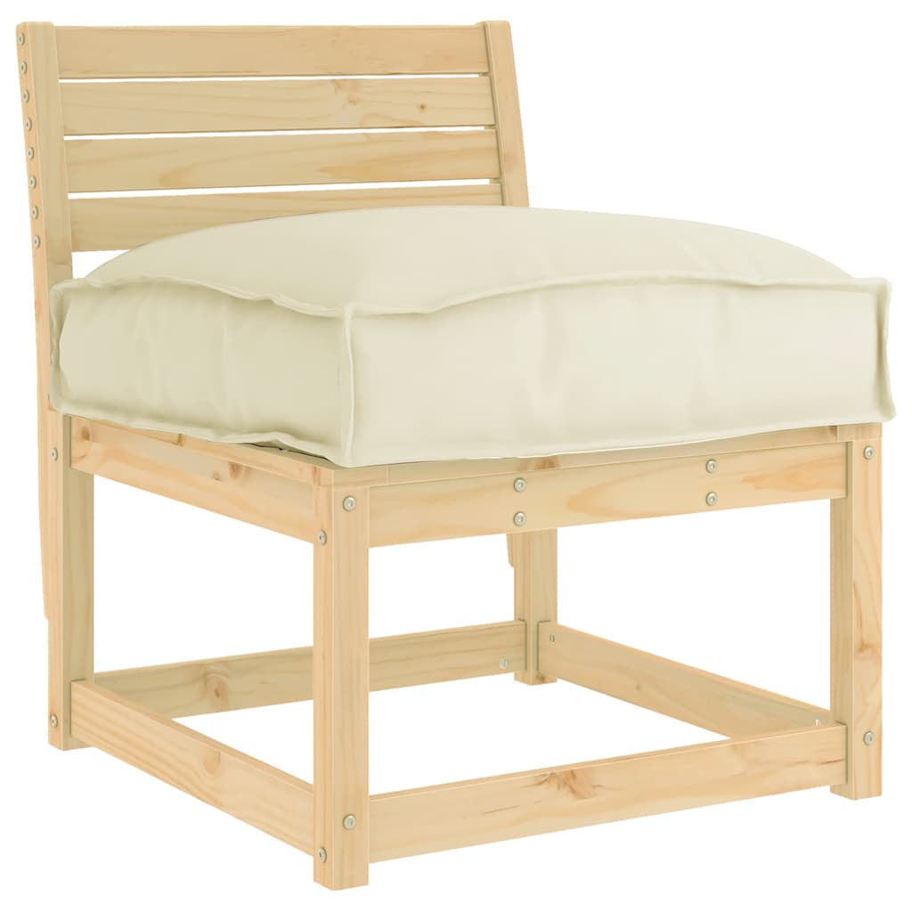 Kissen Creme 60 x 40 x 8 cm Oxford-Stoff