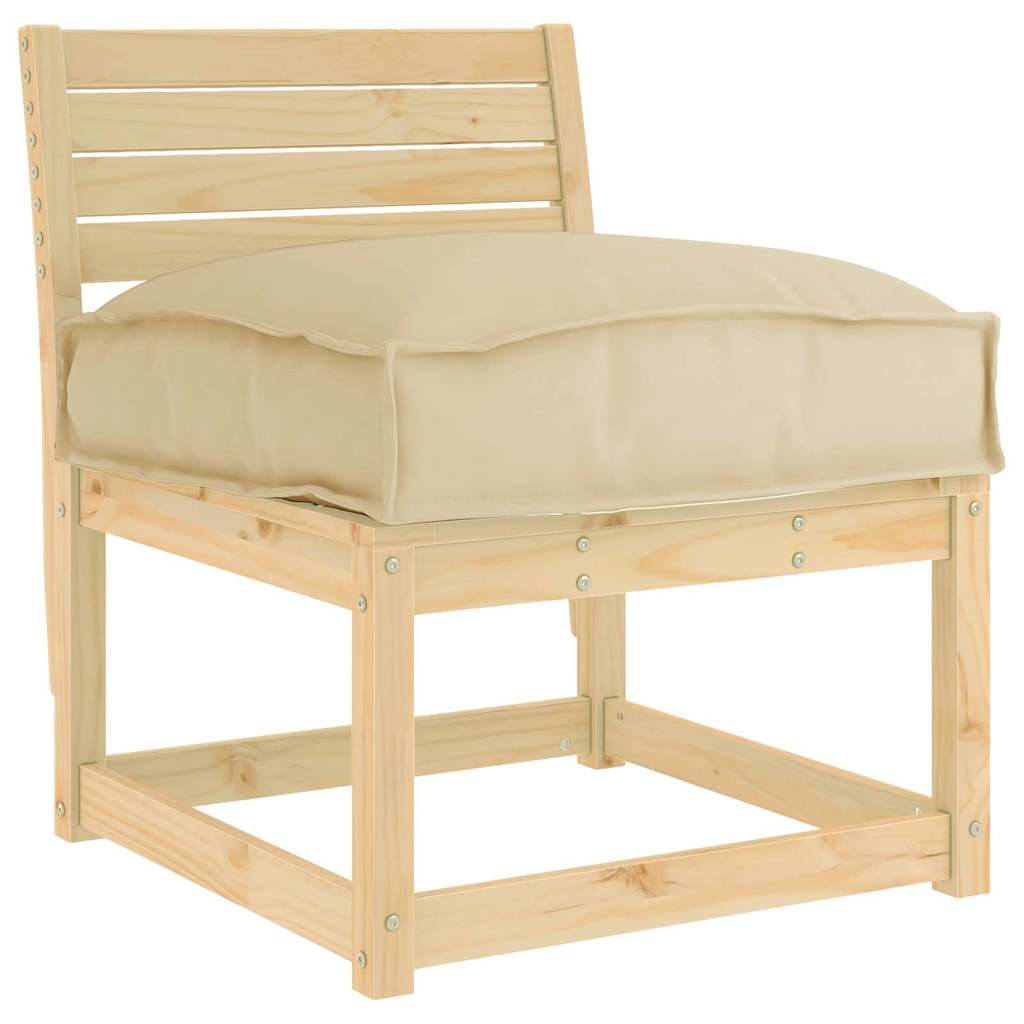 Kissen Beige 60 x 40 x 8 cm Oxford-Stoff
