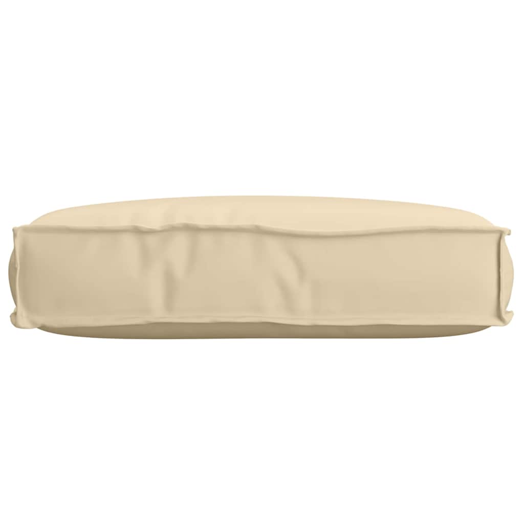 Kissen Beige 60 x 40 x 8 cm Oxford-Stoff