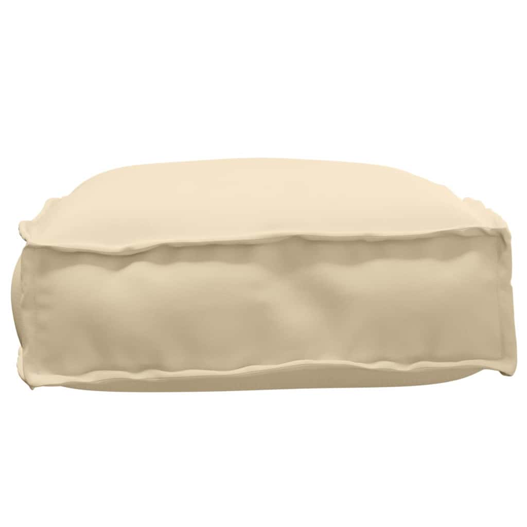 Kissen Beige 60 x 40 x 8 cm Oxford-Stoff