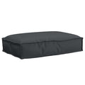 Kissen Schwarz 60 x 40 x 8 cm Oxford-Stoff