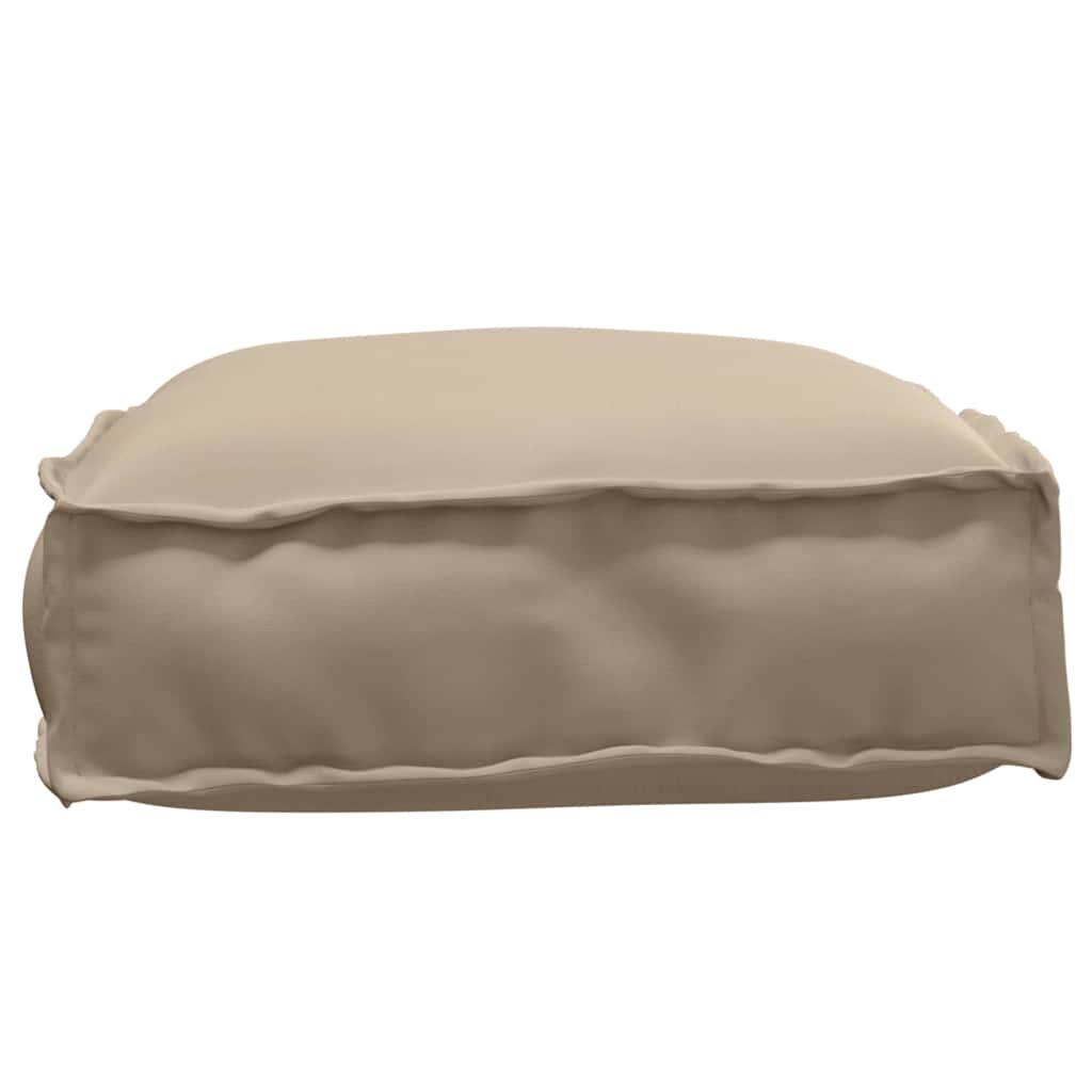 Kissen Taupe 60 x 40 x 8 cm Oxford-Stoff