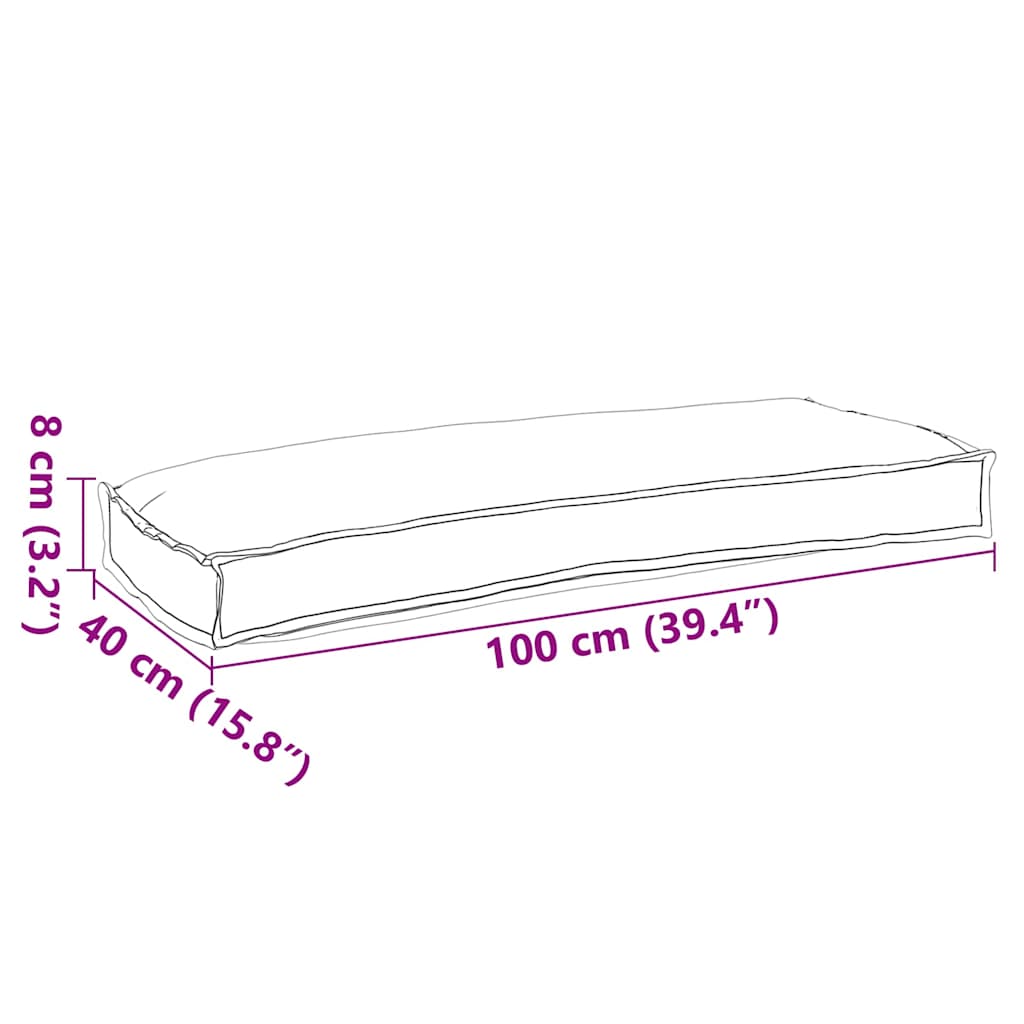 Kissen Weinrot 100 x 40 x 8 cm Oxford-Stoff