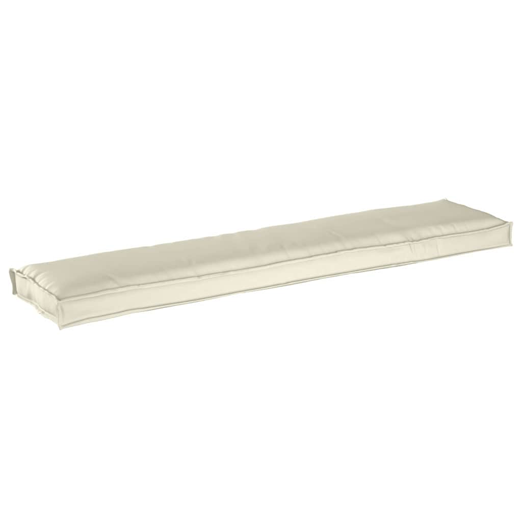 Palettenkissen Creme 180 x 40 x 8 cm Oxford-Stoff
