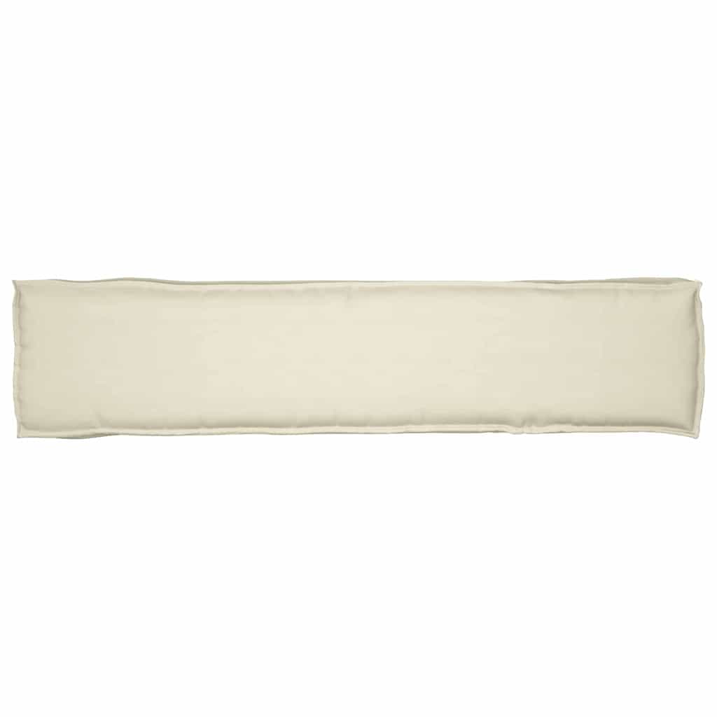 Palettenkissen Creme 180 x 40 x 8 cm Oxford-Stoff