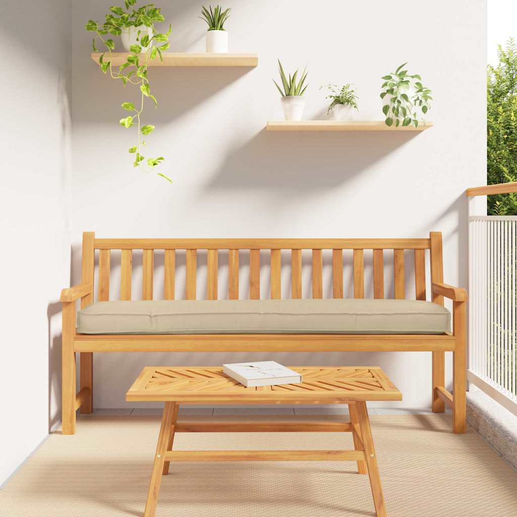 Palettenkissen Beige 180 x 40 x 8 cm Oxford-Stoff