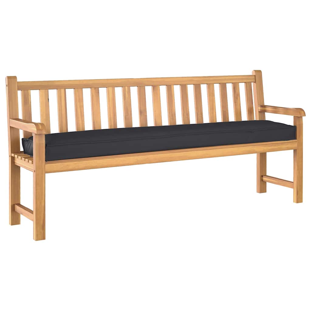 Palettenkissen Schwarz 180 x 40 x 8 cm Oxford-Stoff
