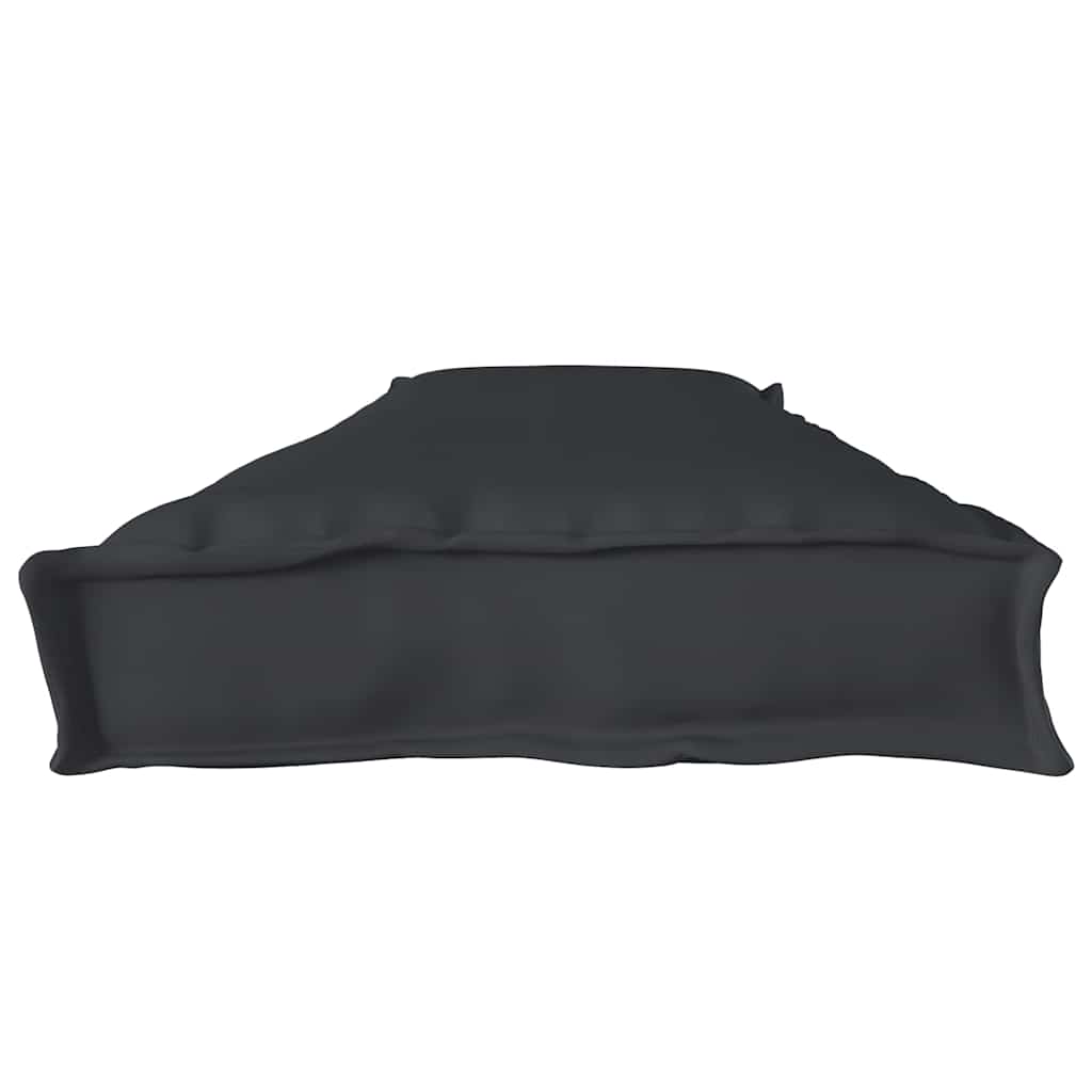 Palettenkissen Schwarz 180 x 40 x 8 cm Oxford-Stoff