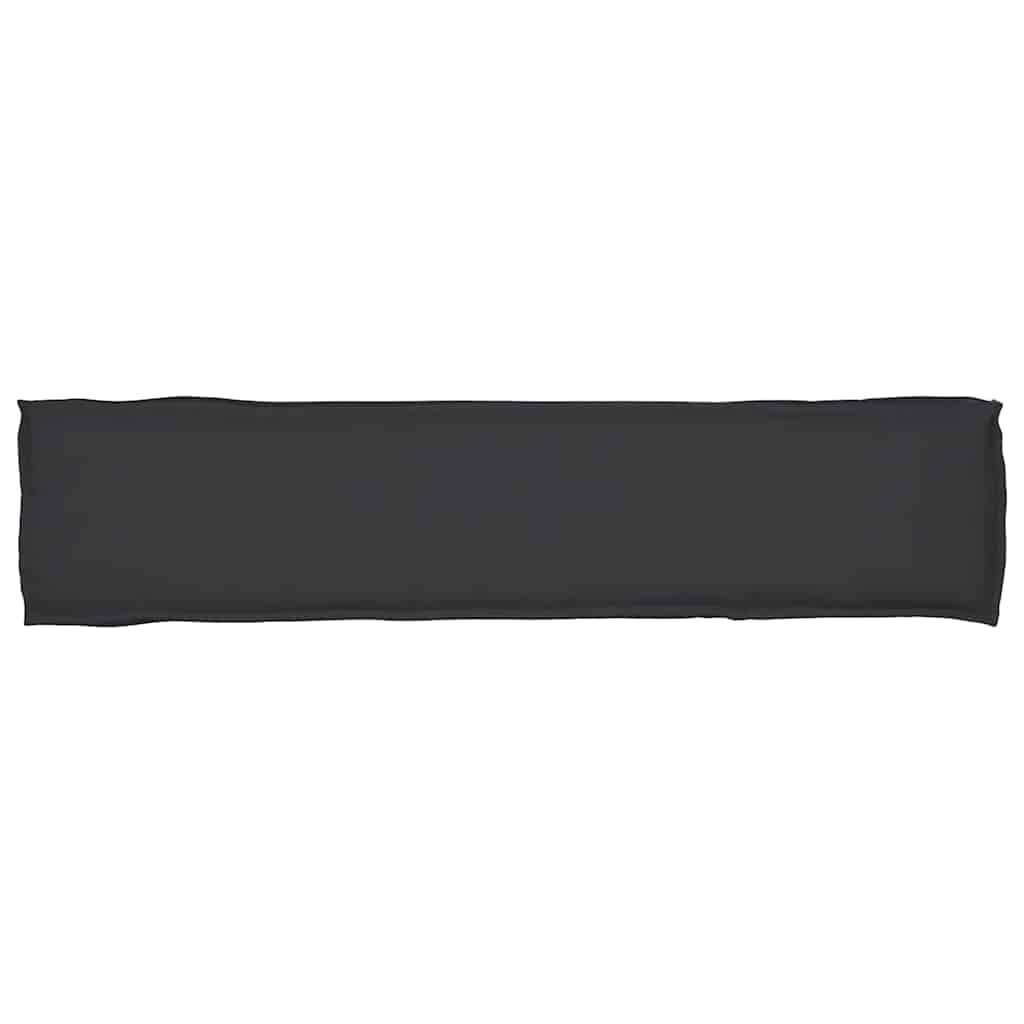 Palettenkissen Schwarz 180 x 40 x 8 cm Oxford-Stoff