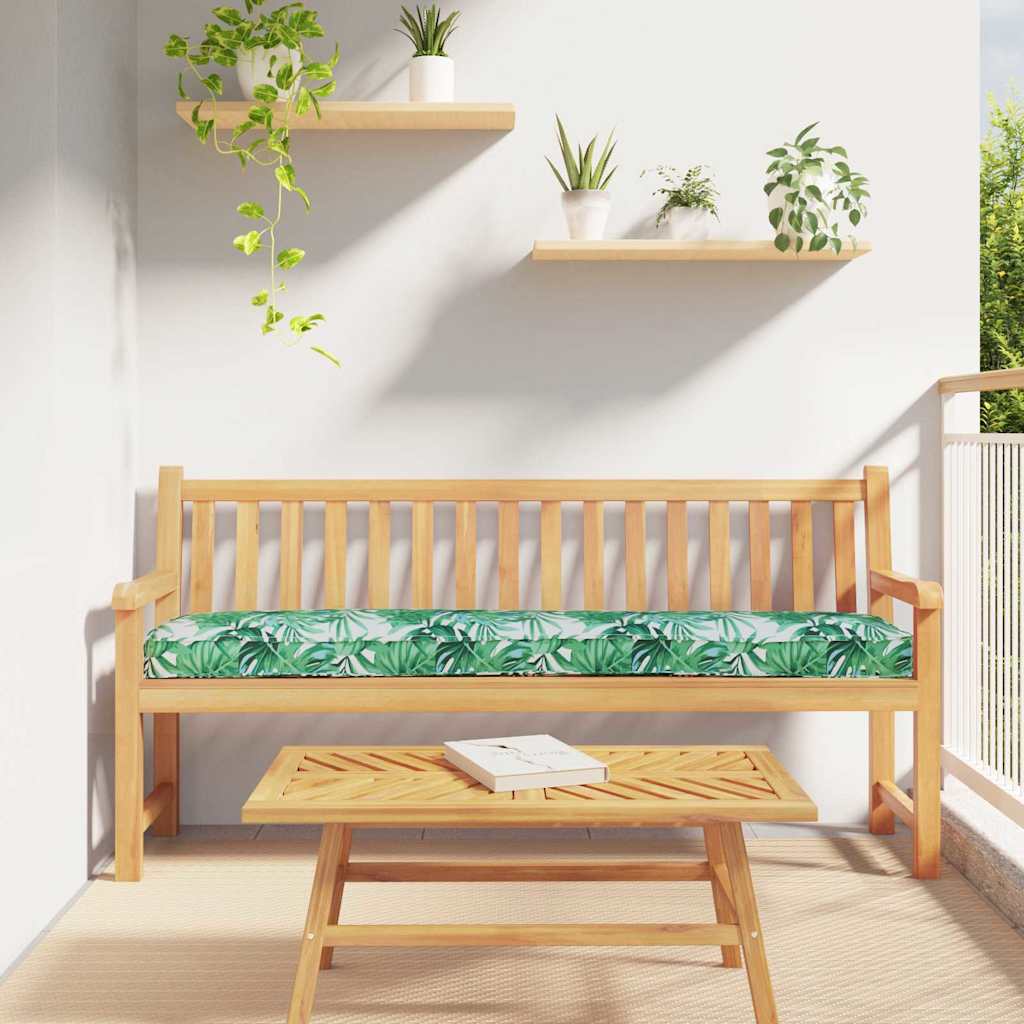 Palettenkissen Grünes Blattmuster 180 x 40 x 8 cm Oxford-Stoff
