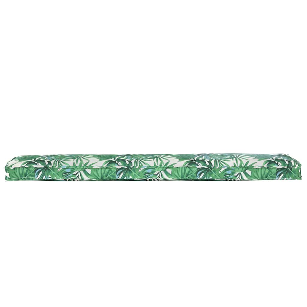 Palettenkissen Grünes Blattmuster 180 x 40 x 8 cm Oxford-Stoff