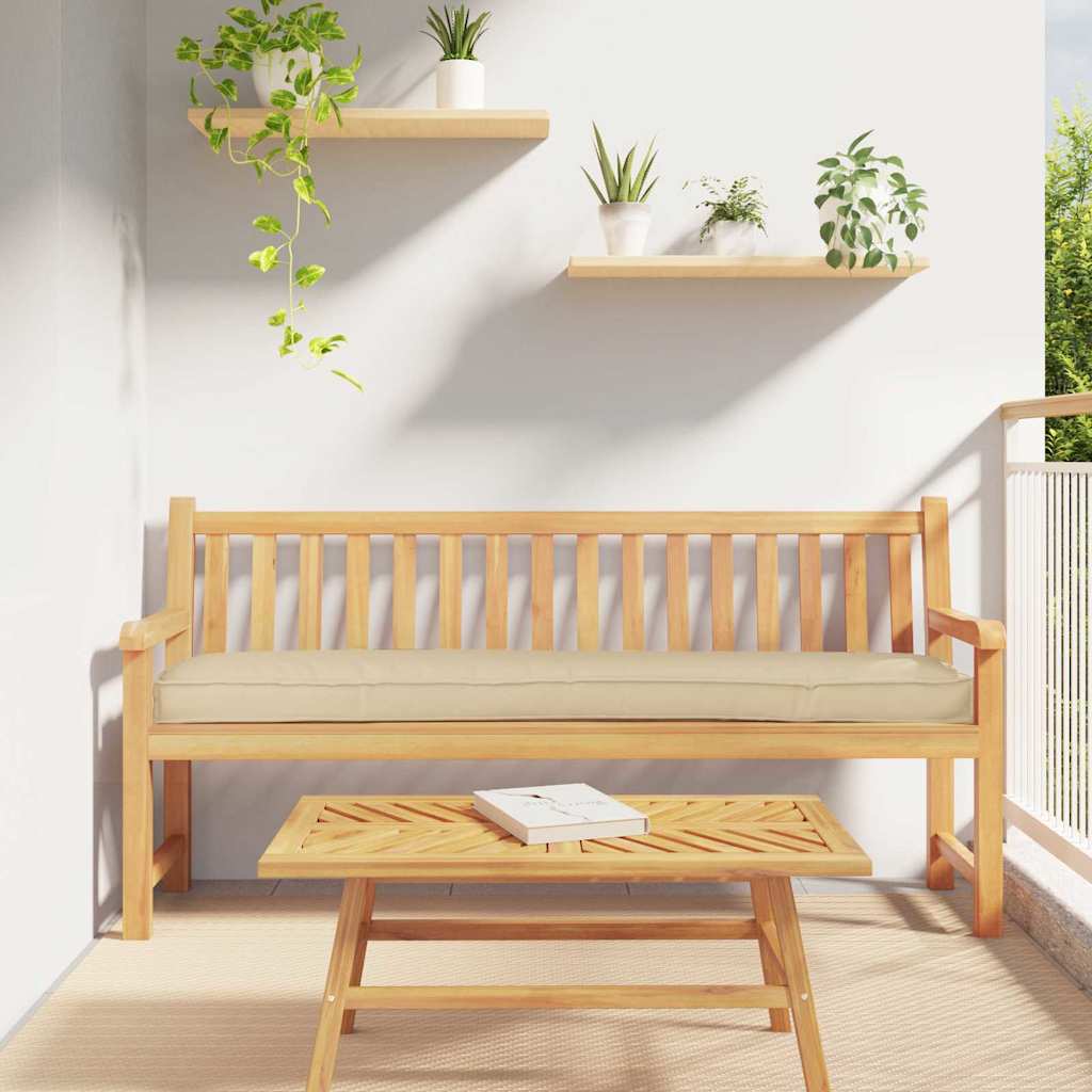 Palettenkissen Beige 200 x 40 x 8 cm Oxford-Stoff