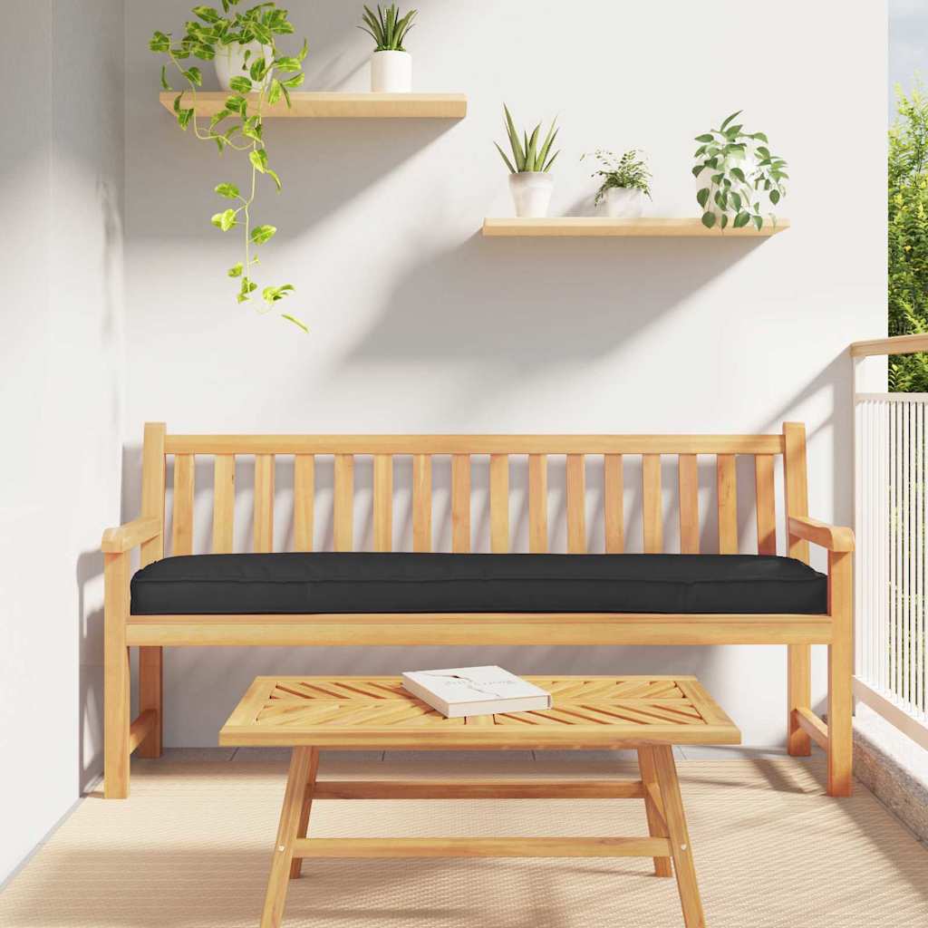 Palettenkissen Schwarz 200 x 40 x 8 cm Oxford-Stoff