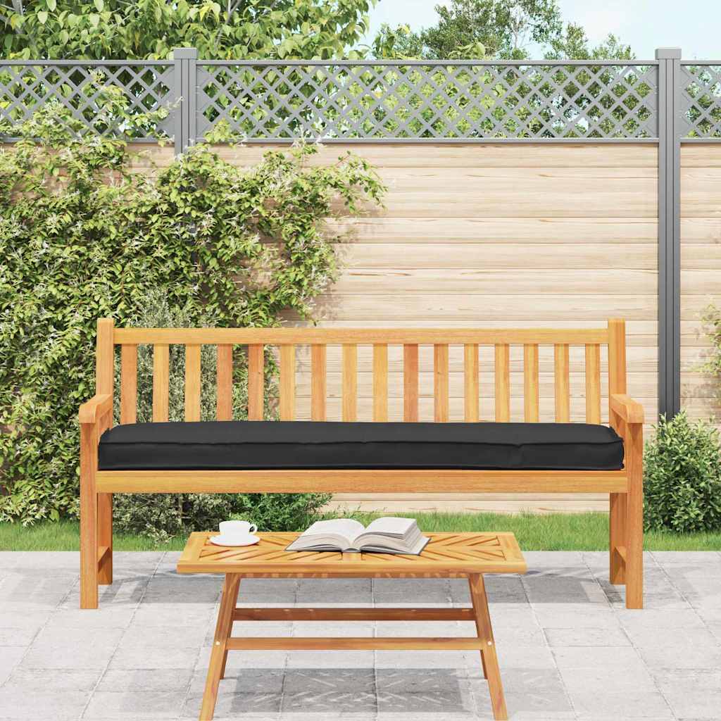Palettenkissen Schwarz 200 x 40 x 8 cm Oxford-Stoff