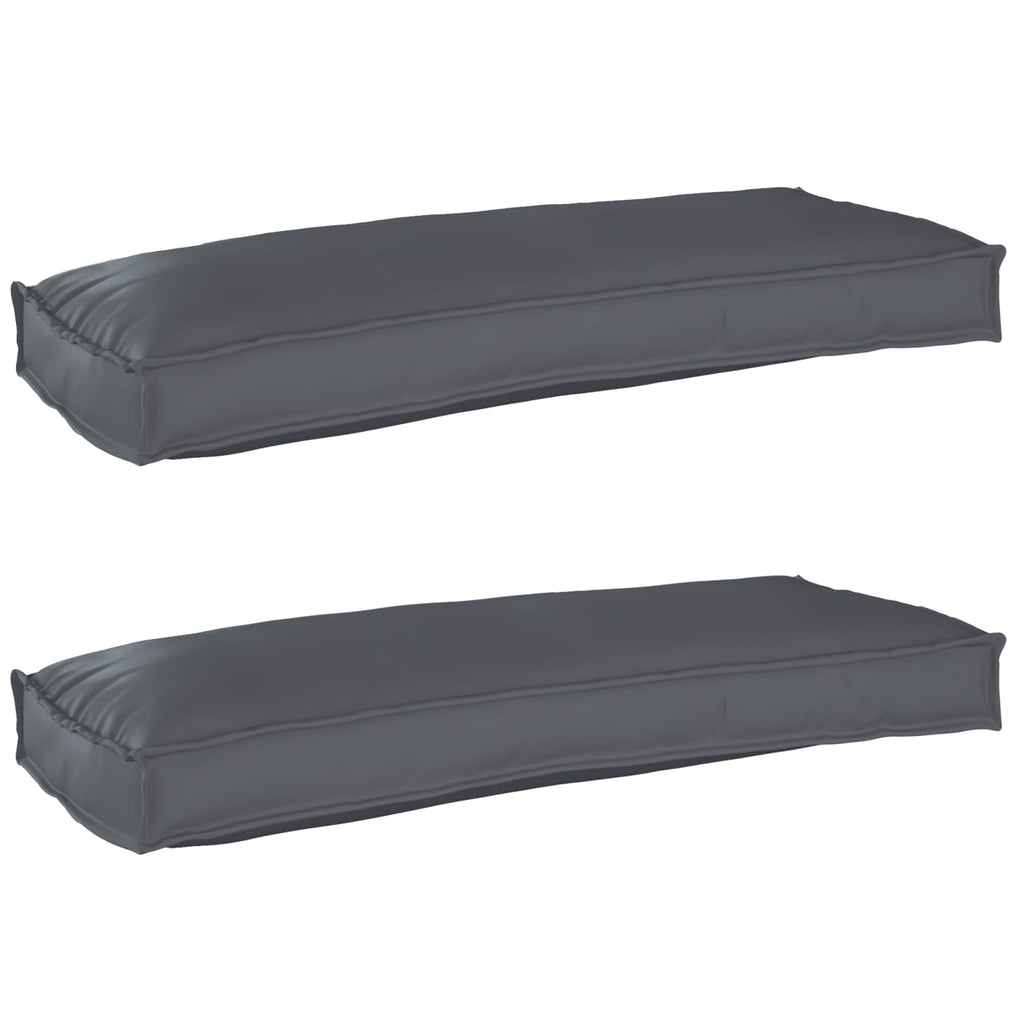 Palettenkissenset 2 pcs Anthrazit 100 x 40 x 8 cm Oxford-Stoff