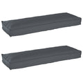 Palettenkissenset 2 pcs Anthrazit 120 x 40 x 8 cm Oxford-Stoff