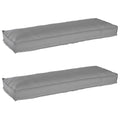 Palettenkissenset 2 pcs Grau 120 x 40 x 8 cm Oxford-Stoff
