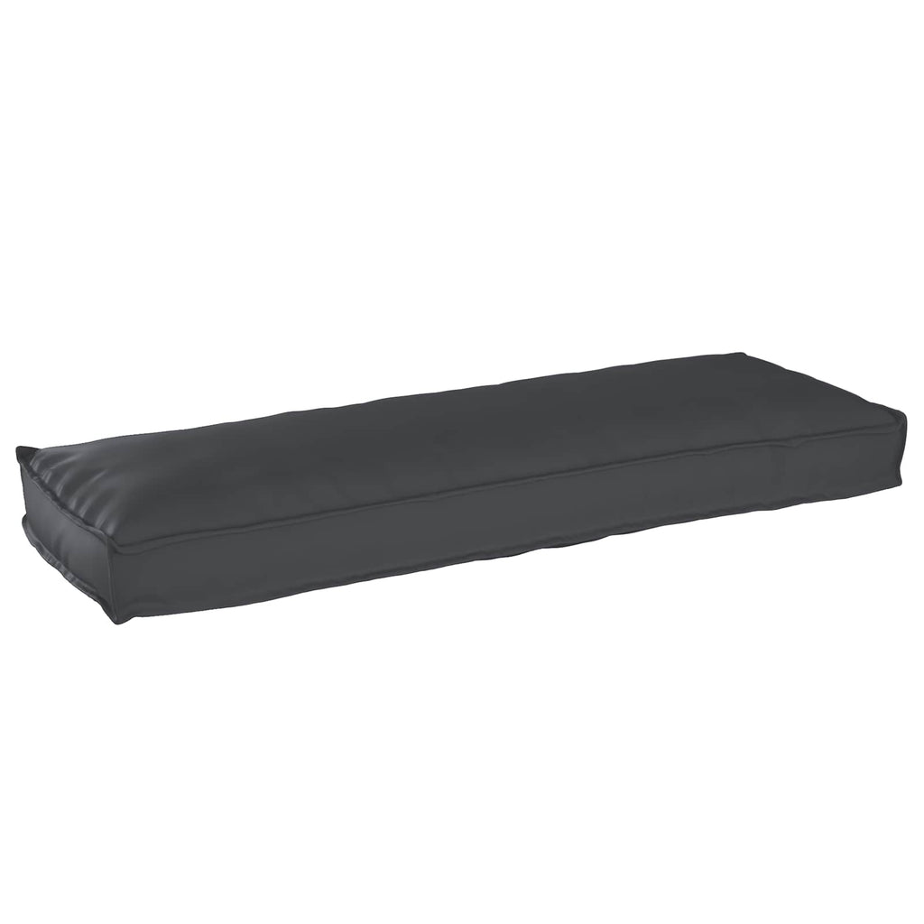 Palettenkissenset 2 pcs Schwarz 120 x 40 x 8 cm Oxford-Stoff