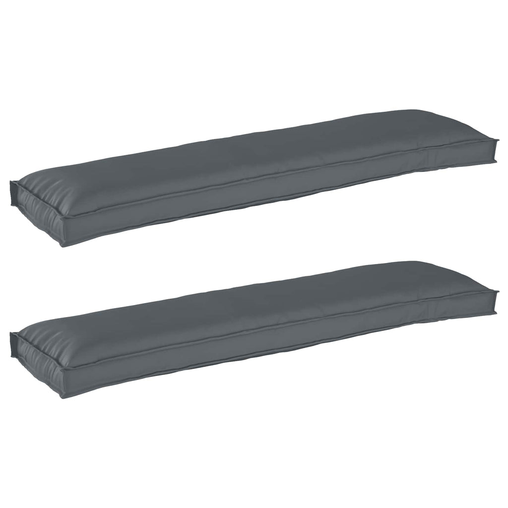 Palettenkissenset 2 pcs Anthrazit 150 x 40 x 8 cm Oxford-Stoff
