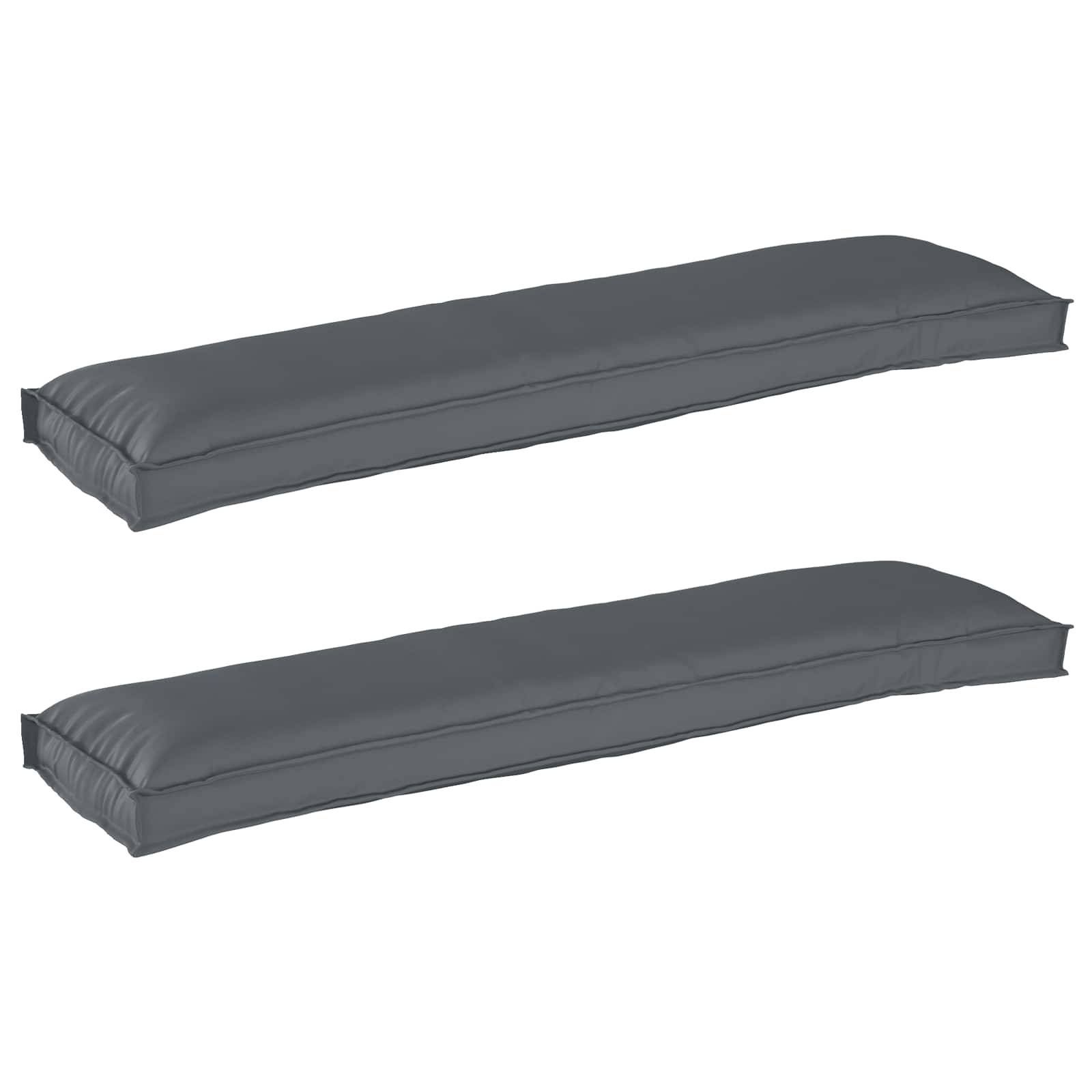 Palettenkissenset 2 pcs Anthrazit 150 x 40 x 8 cm Oxford-Stoff