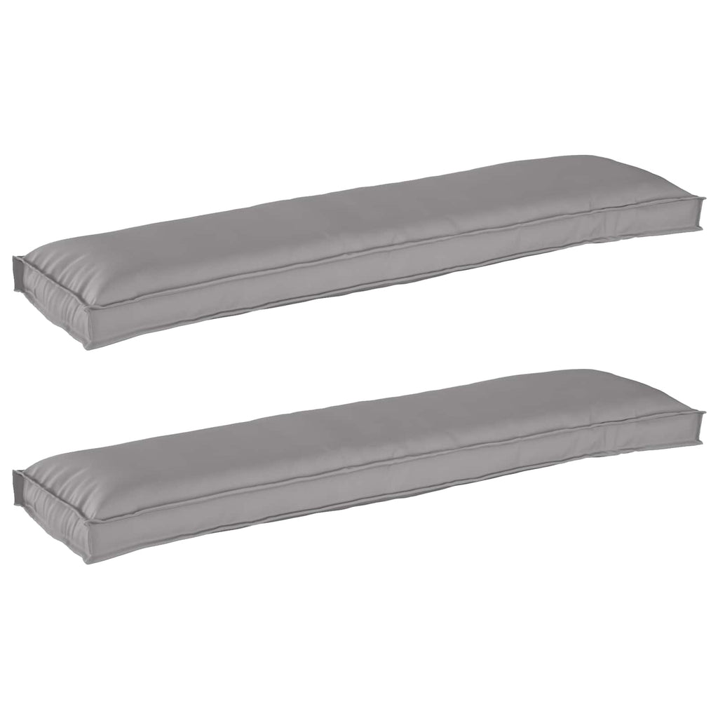 Palettenkissenset 2 pcs Grau 150 x 40 x 8 cm Oxford-Stoff