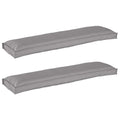 Palettenkissenset 2 pcs Grau 150 x 40 x 8 cm Oxford-Stoff