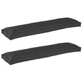 Palettenkissenset 2 pcs Schwarz 150 x 40 x 8 cm Oxford-Stoff