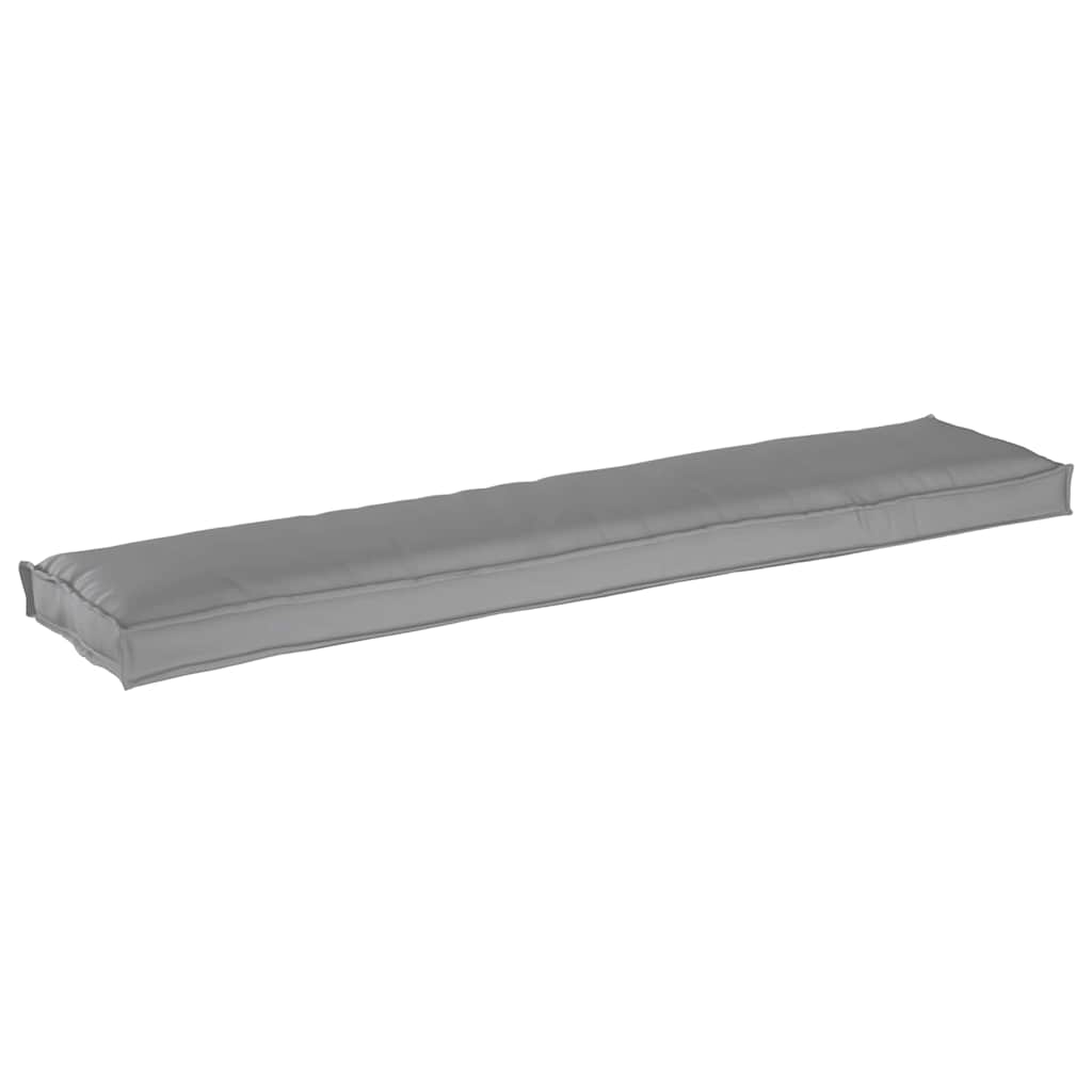 Palettenkissenset 2 pcs Grau 180 x 40 x 8 cm Oxford-Stoff