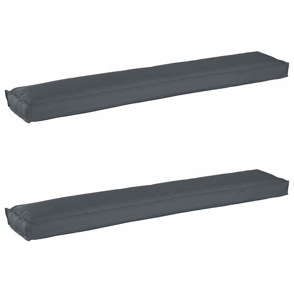 Palettenkissenset 2 pcs Anthrazit 200 x 40 x 8 cm Oxford-Gewebe