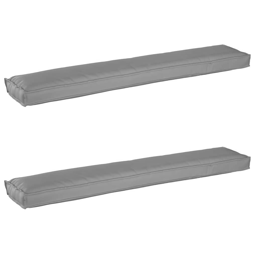 Palettenkissenset 2 pcs Grau 200 x 40 x 8 cm Oxford-Gewebe