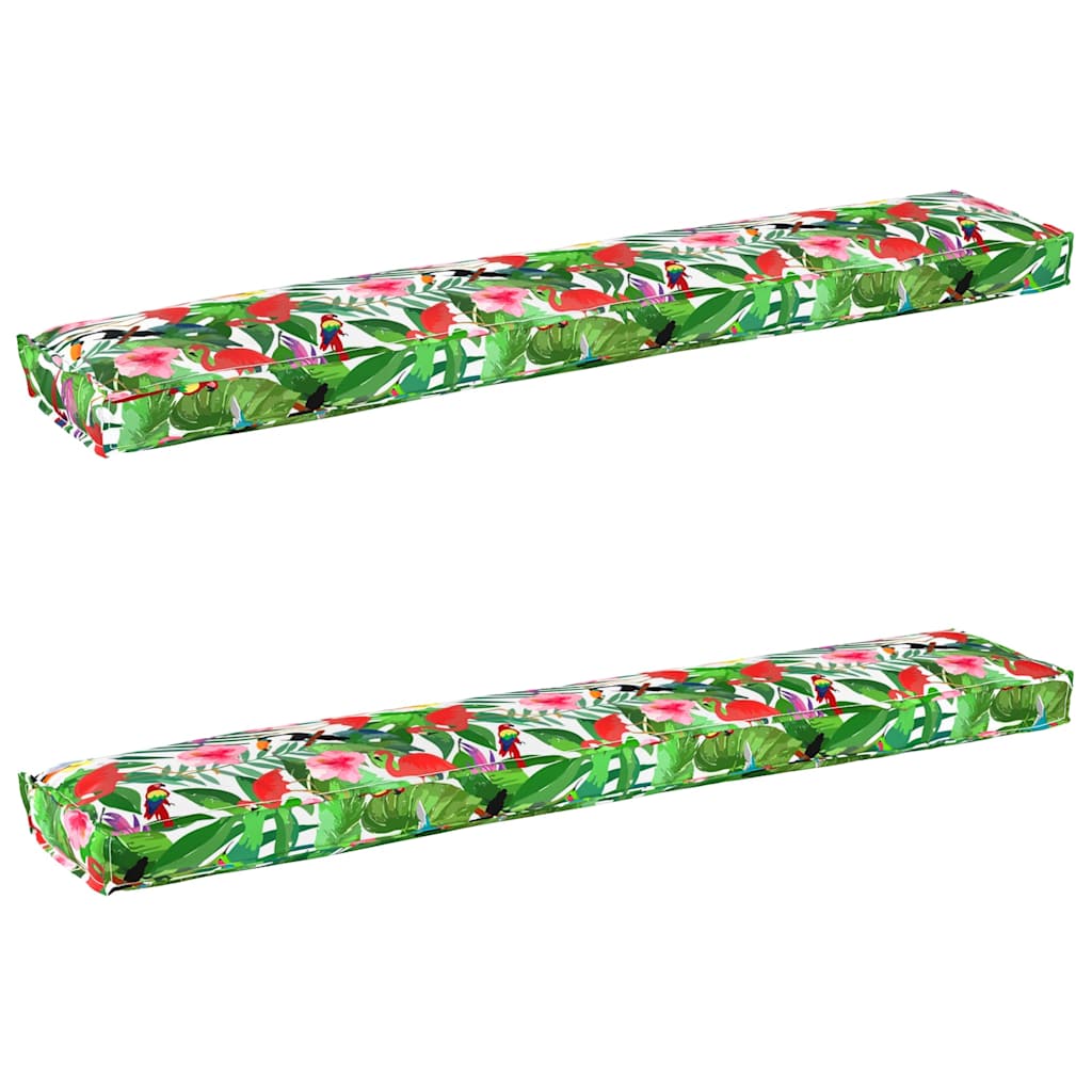 Palettenkissenset 2 pcs Tropischer Dschungel 200 x 40 x 8 cm