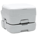 Camping-Toilette Grau und Weiß 41,5 x 36,5 x 30 cm Polyethylen