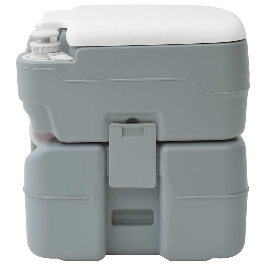 Camping-Toilette Grau 41,5 x 36,5 x 42 cm