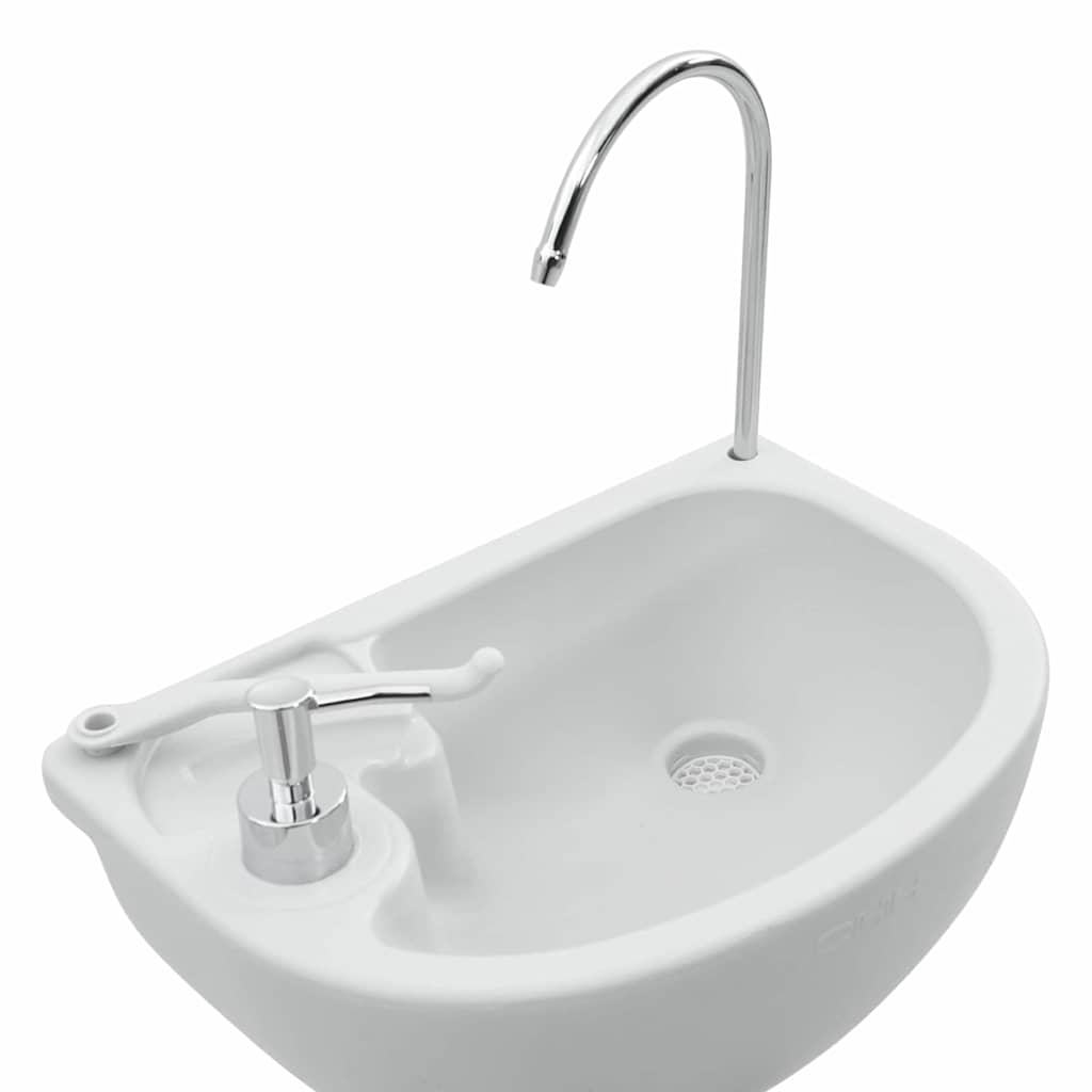 Camping Toiletten-Set 2 pcs Blau und Weiß