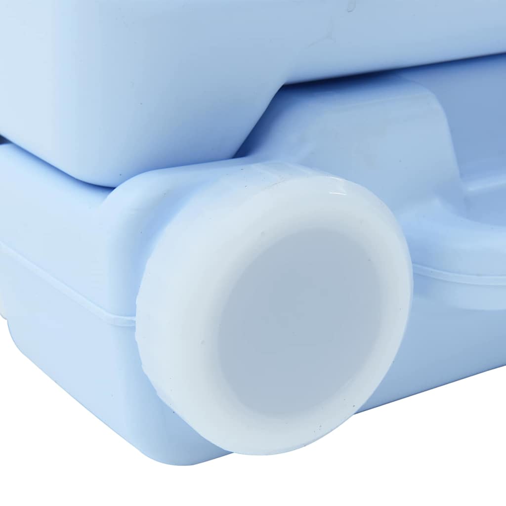 Camping-Toilette Helles Blau und Weiß 41,5 x 36,5 x 30 cm