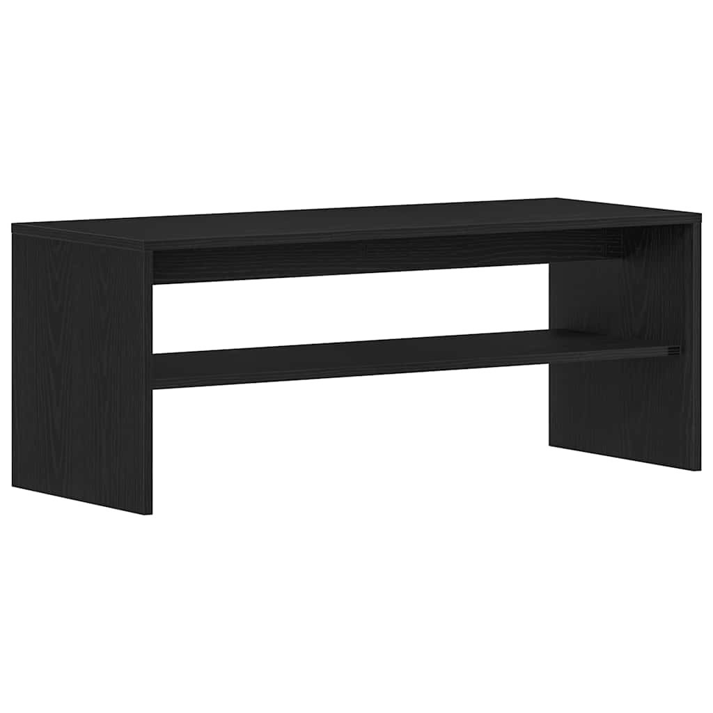 TV-Schrank Schwarz Eichen-Optik 100x40x40 cm Holzwerkstoff