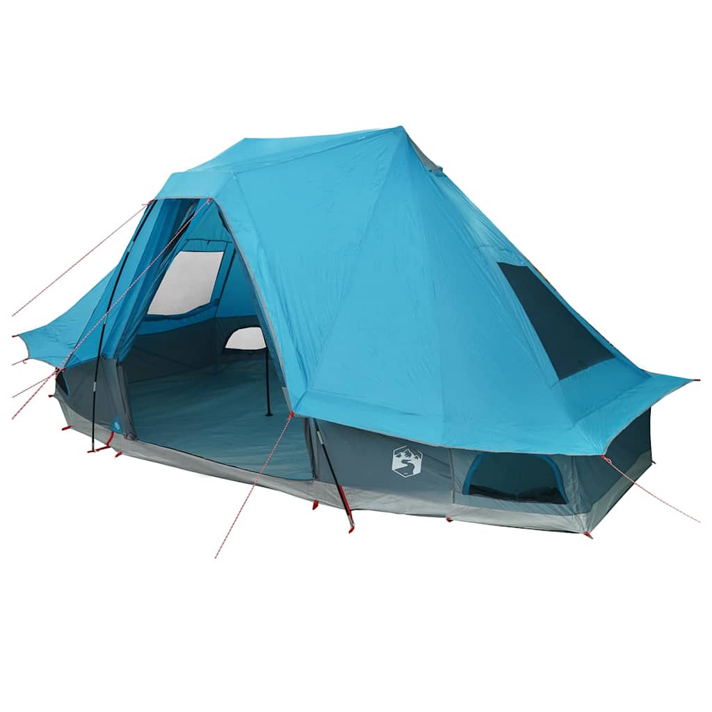 Tipi Zelt mit Dach mit Speicher Blau 466 x 310 x 240 cm Taft