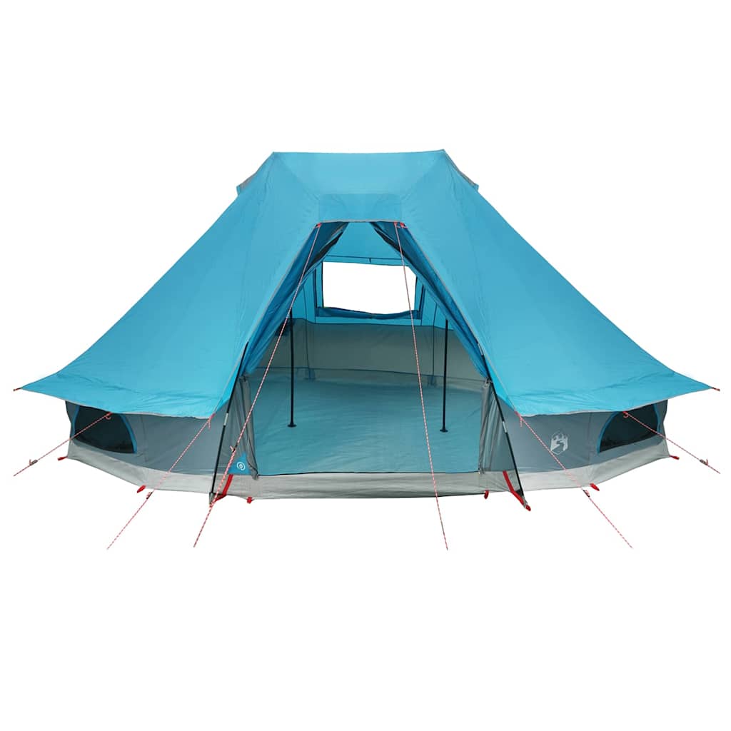 Tipi Zelt mit Dach mit Speicher Blau 466 x 310 x 240 cm Taft